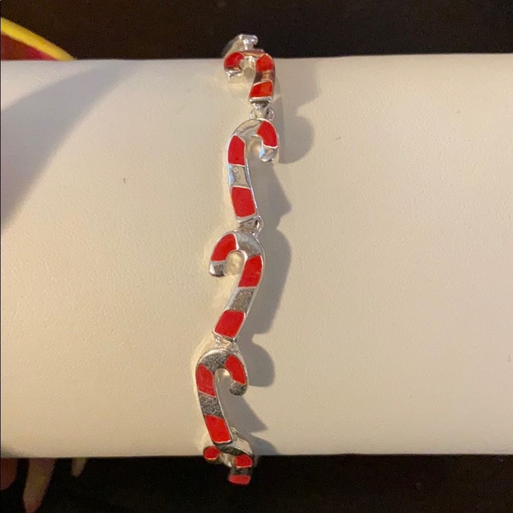 Candy cane bracelet